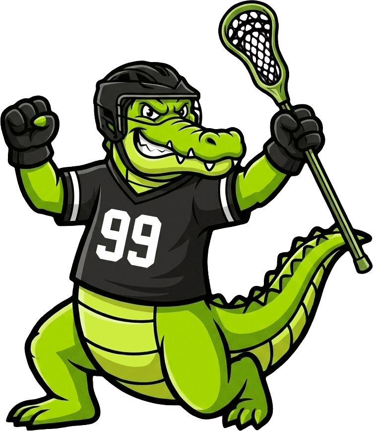 Greasy Ballers gator mascot